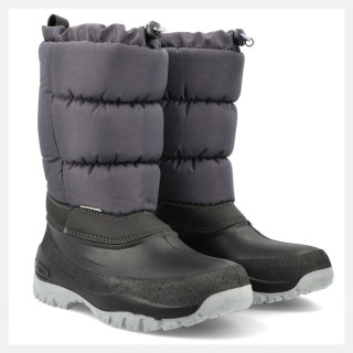 Сиви детски ботушки, pvc материя и текстилна материя - ежедневни обувки за есента и зимата N 100025108